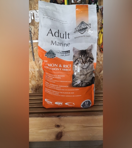 דיבוק מזון מלא לחתולים בוגרים בטעם סלמון 12 קג Dibaq whole food mature cat salmon