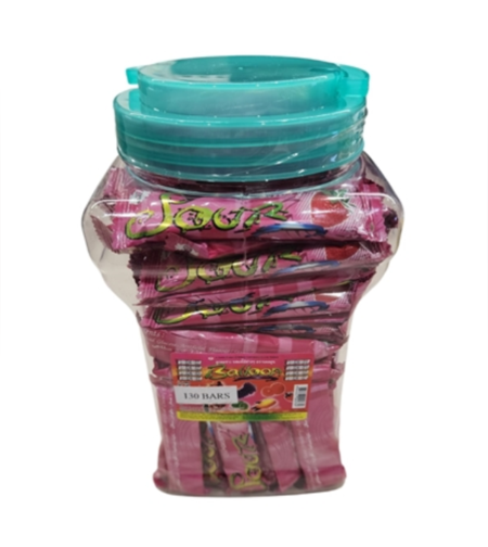 סוכריות אומץ חמוצות בטעם תות - 130 יח'