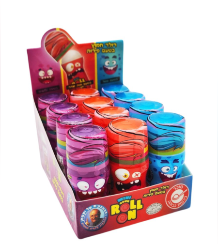 מיני רולר חמוץ בטעמי פירות - 12 יח'