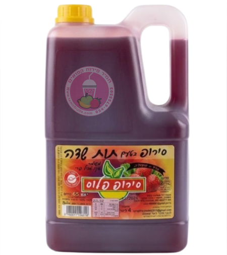 סירופ לברד בטעם תות שדה - 4 ליטר