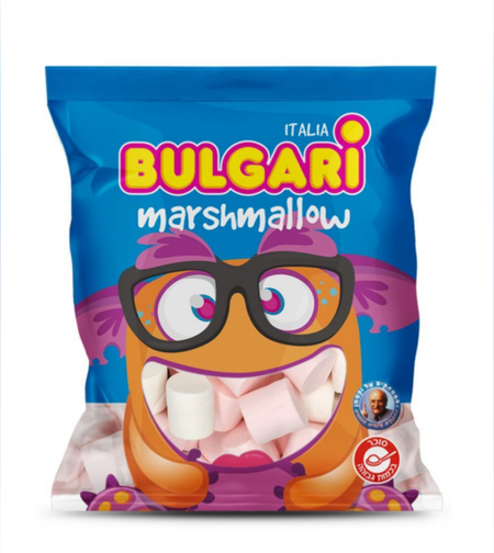 מרשמלו עבה ורוד לבן - 400 גרם