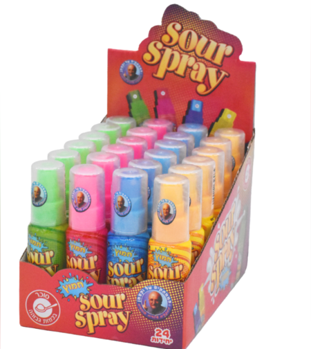 ספריי מיקס חמוץ בטעמי פירות - 24 יח