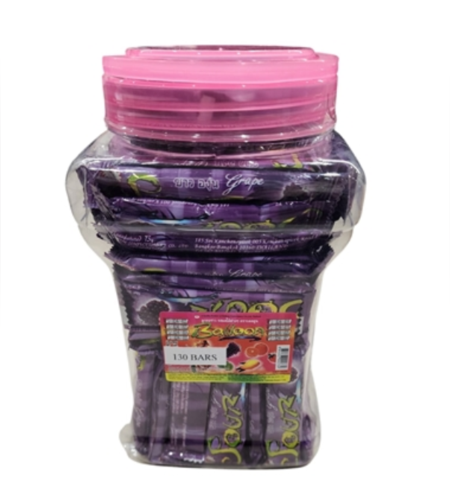 סוכריות אומץ חמוצות בטעם ענבים - 130 יח'