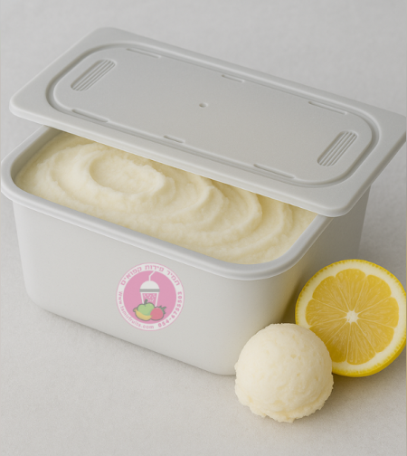 גלידת סורבה לימון