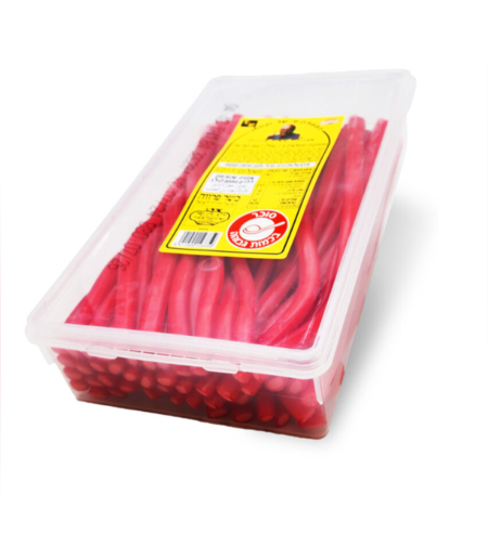 לקריץ ארוכים ממולאים בטעם תות מבריק