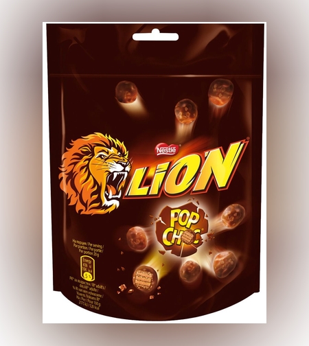 Lion pop choc 140g 