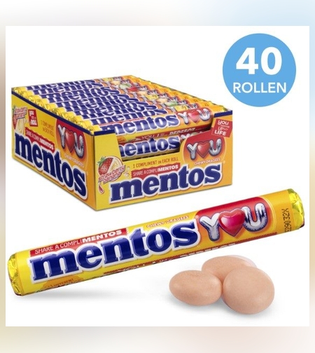 מנטוס  תות בננה 20 י״ח 