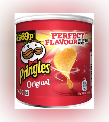 פרינגלז אדום קלאסי קטן 12יח 