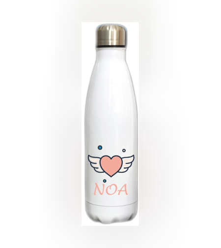 הדפסה על בקבוק באולינג מנירוסטה