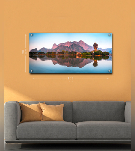 הדפסה על זכוכית 100X50ס