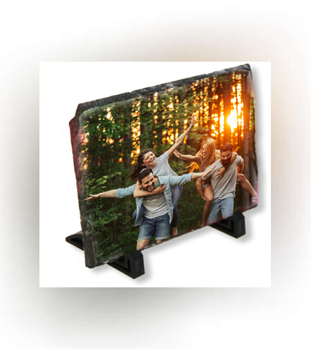 הדפסת על אבן בזלת בגודל 20X15 ס