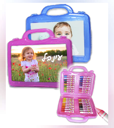 מזוודת צבעי פנדה בהדפסה אישית