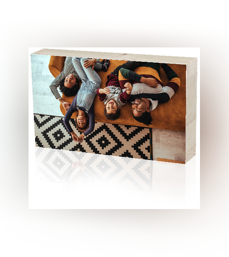 בלוק עץ מדבקה בגודל 20X30 ס