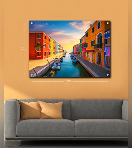 הדפסה על זכוכית 100X70ס