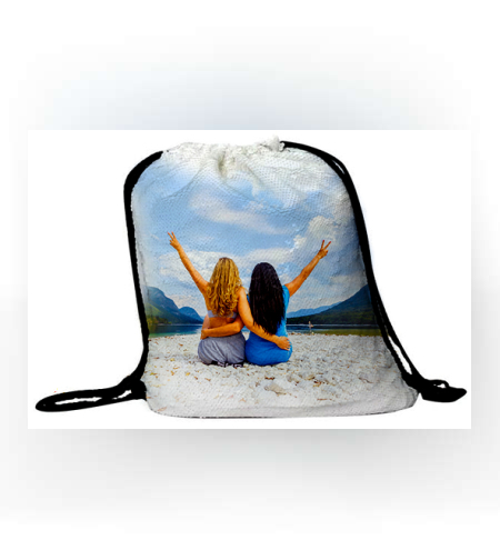 הדפסה על תיק שרוכים פייטים 