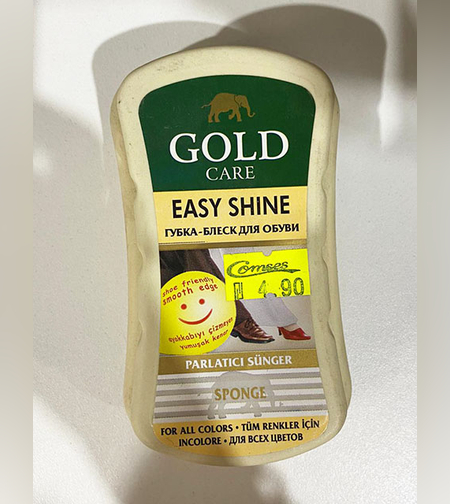 ספוג להברקת נעליים - Gold care