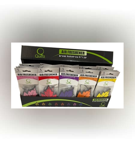 עץ ריח לרכב- 5 יחידות במגוון ריחות - Quest