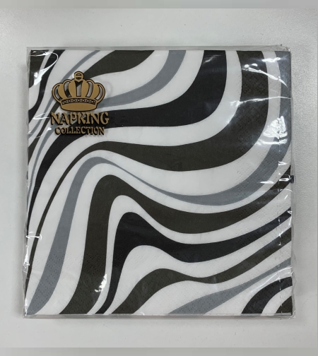 מפיות מעוצבות - דגם זברה