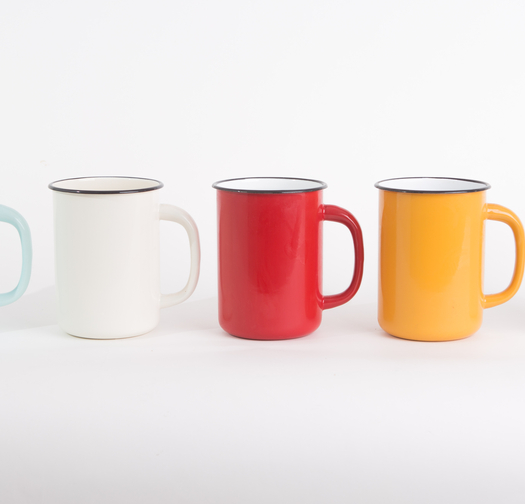 קנקן 1.5 ליטר/ ספל גבוה- אמייל 