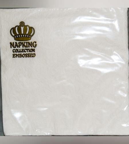 מפיות מעוצבות - דגם שמנת מוטבע