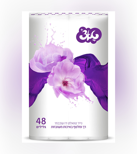 נייר טואלט דו שכבתי טאצ' 48 גלילים