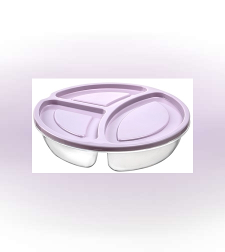 קופסא מחולקת עגולה 0.6 ליטר