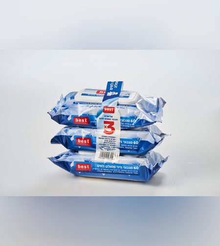 שלישיית מגבוני טואלט לחים נשטפים באסלה - Best