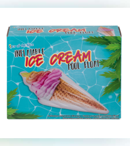 מזרן מתנפח  לבריכה - גלידה