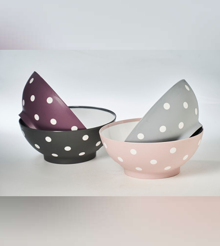 קערת פלסטיק מנוקדת 3 ליטר