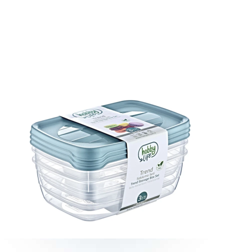 סט 3 קופסאות 1.2 ליטר