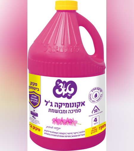 אקונומיקה ג'ל בניחוח פרחים - טאצ'