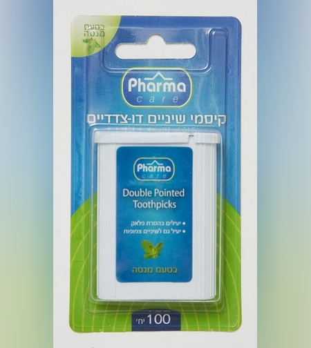 קיסמי שיניים דו צדדיים - בטעם מנטה