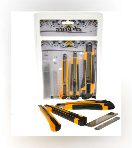 סט 3 סכינים יפנים + להבים