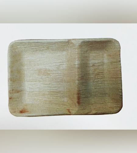 מגש מלבן מחולק מתכלה מעלי דקל 5 יח' - Eco Eco