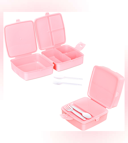 קופסת אוכל מחולקת + סכו