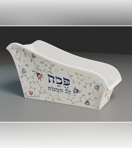 מגש מצות עומדות דגם אביב