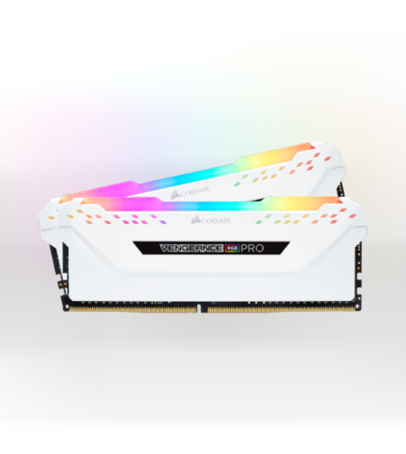 ז. לנייח Corsair DDR4 Vengeance RGB Pro 16GB 2X8 3200MHZ White