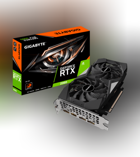כרטיס מסך Gigabyte RTX 2060 6GB GV-N2060D6-6GD 2.0