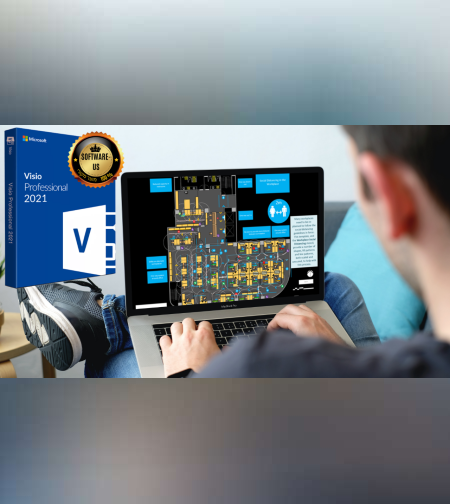 ויז'יו פרו 2021 | Microsoft Visio Professional 2021 (עותק דיגיטלי)