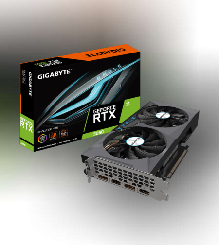 כ.מסך Gigabyte RTX 3060 12GB EAGLE OC 2.0 PCIE4.0 LHR