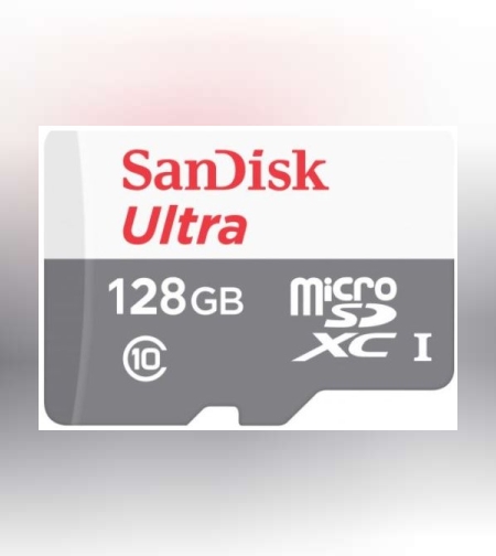 כרטיס זיכרון ללא מתאם SanDisk Ultra MicroSDHC UHS-I C-10 128GB