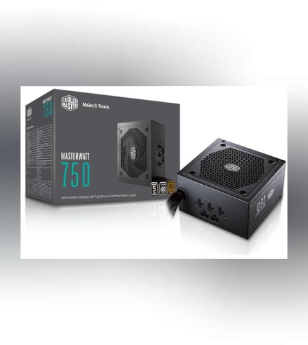 ספק כח Cooler Master MW Semi-Fanless Modular 750w