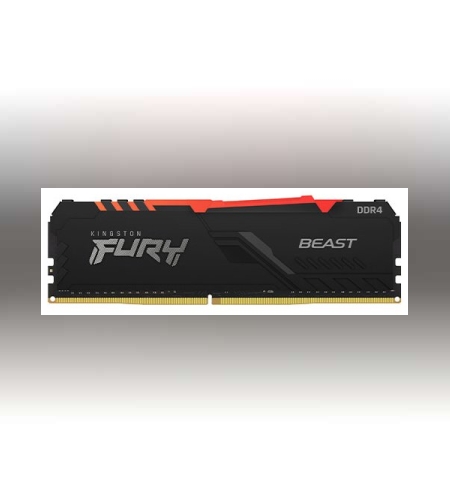 זכרון לנייח Kingston DDR4 Fury Beast RGB 8GB 3200MHZ CL16