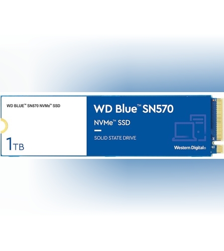 דיסק פנימי Western Digital 1TB NVME Blue SN570 Gen3 x4 PCIe
