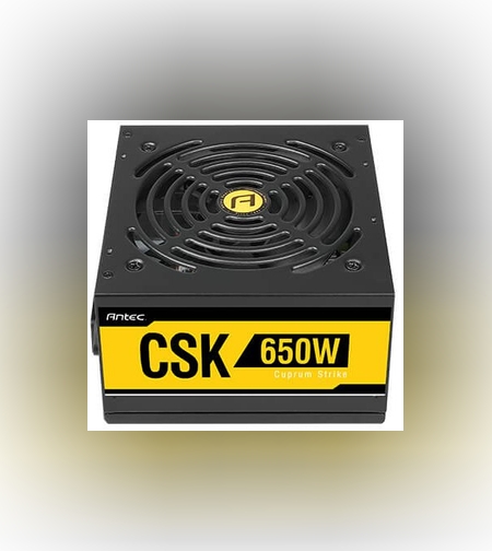 ספק כוח לנייח Antec CSK 650W 80Plus Bronze 12CM Silent flat cable