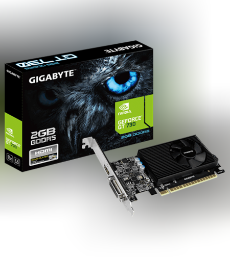  כרטיס מסך GIGABYTE GT730 2GB DDR5 LOW PROFILE 