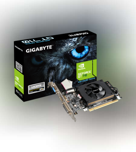 כרטיס מסך Gigabyte GT 710 2GB 2.0 VGA DVI HDMI Low Profile