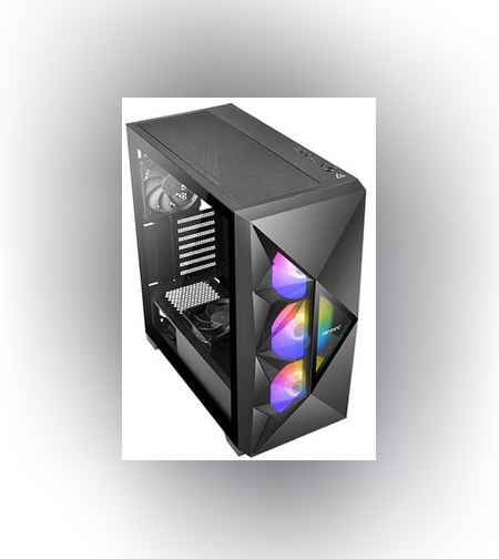 מארז ANTEC DF800 FLUX Mid Tower ATX RGB Tempered Glass side