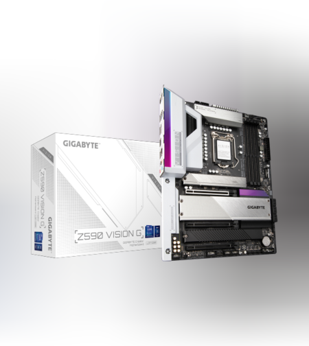 לוח אם למעבדי אינטל דור Gigabyte Z590 VISION G White 10-11