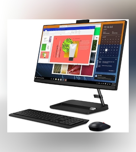 נייח LENOVO AIO 3 i5-12450H 8GB 256Nvme gen4 23.8 FHD DOS שחור